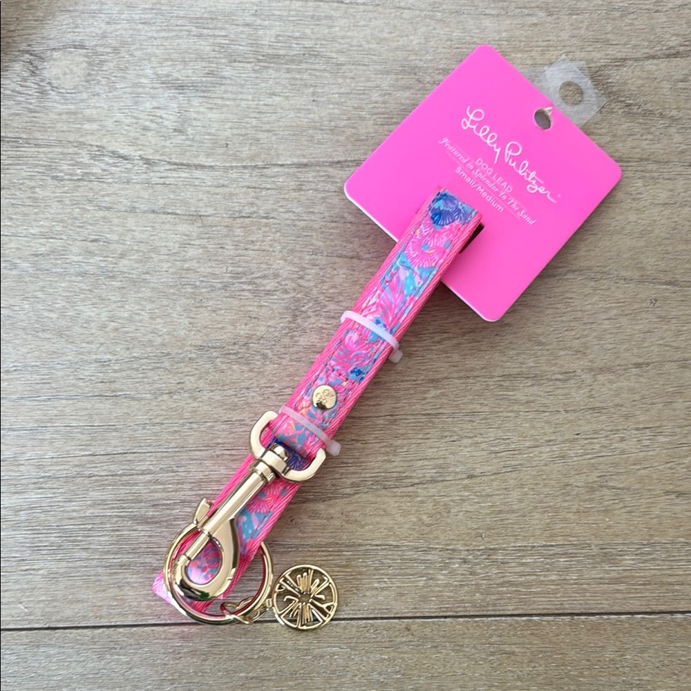 Lilly Pulitzer Pink and Gold Keychain